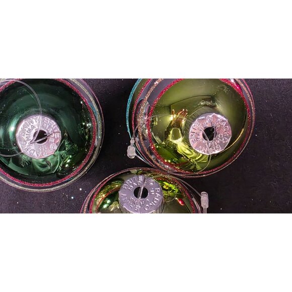 Christopher Radko Shiny Brite Vintage Style Glass Christmas Ornaments - Picture 6 of 7